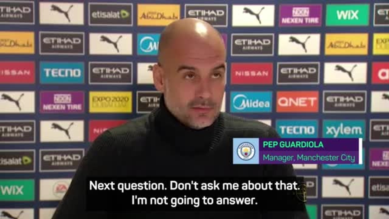 Guardiola shuts down Haaland question amid agent gossip