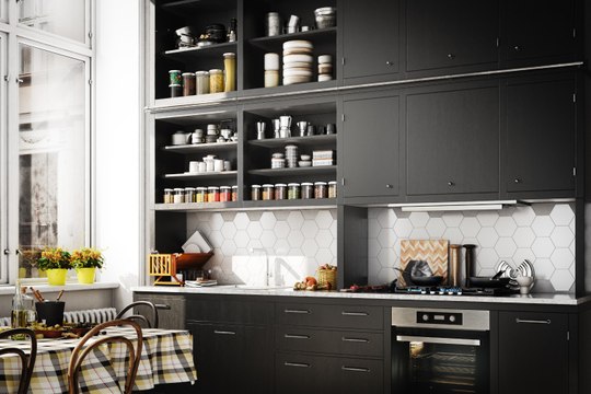 Tendance : les cuisines noires