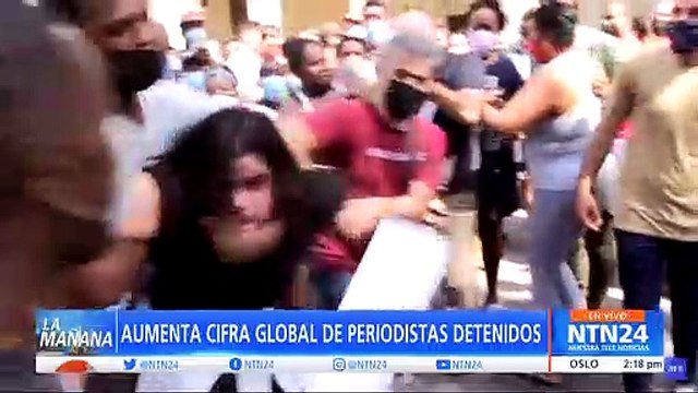 293 periodistas detenidos en 2021 según la CPJ