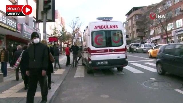 Kalp krizi geçiren sürücünün kaza anı kamerada