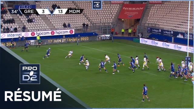 PRO D2 - Résumé FC Grenoble Rugby-Stade Montois: 32-19 - J14 - Saison 2021/2022_S22J14_GRE-MDM_SD_V1