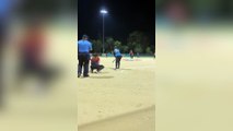 Aussie woman proposes to her partner by FAKING AN INJURY during softball match