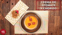 Crema de jitomate y chorizo | Receta fácil de otoño| Directo al Paladar México