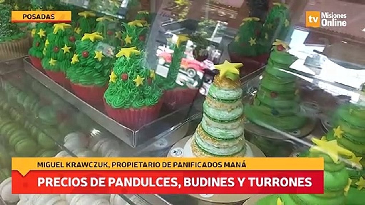 Precios de pandulces, budines y turrones