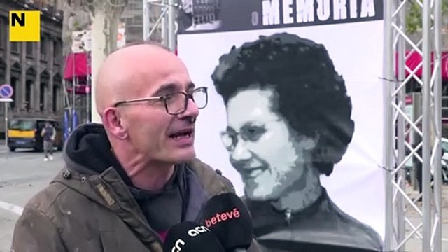 Un mural reivindica la sinistra Prefectura de Via Laietana com a lloc de memòria