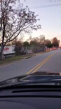 Christmas Decorations Light Up City Street