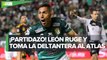 Con doblete de Mena, León remonta y vence a Atlas en ida de la final de la Liga MX