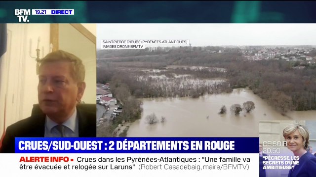 Crues dans les Pyrénées-Atlantiques: le préfet assure qu'il n'y a pas de blessé dans le département