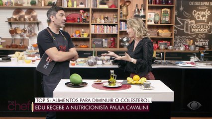 Download Video: Edu recebe a nutricionista Paula Cavalini para falar dos alimentos que diminuem o colesterol.Confira!