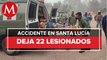 Esta mañana se registró un accidente laboral en el aeropuerto de Santa Lucía