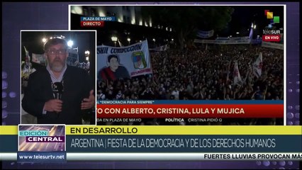 Edición Central 10-12: Argentinos celebran Día de la Democracia y los DD.HH.