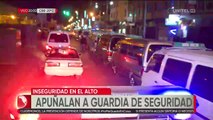 Guardia de discoteca es herido con una botella de cerveza por defender a una mujer de pollera