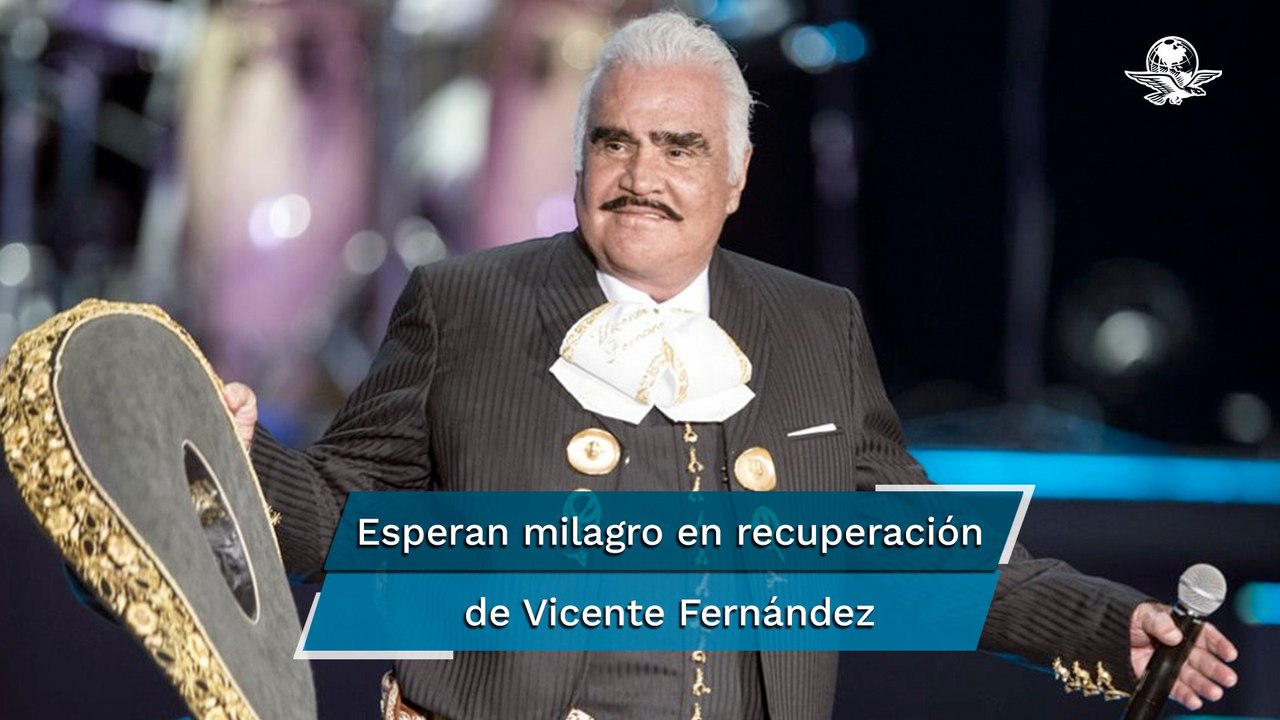 Vicente Fernández está grave, confirma Vicente Fernández Jr.