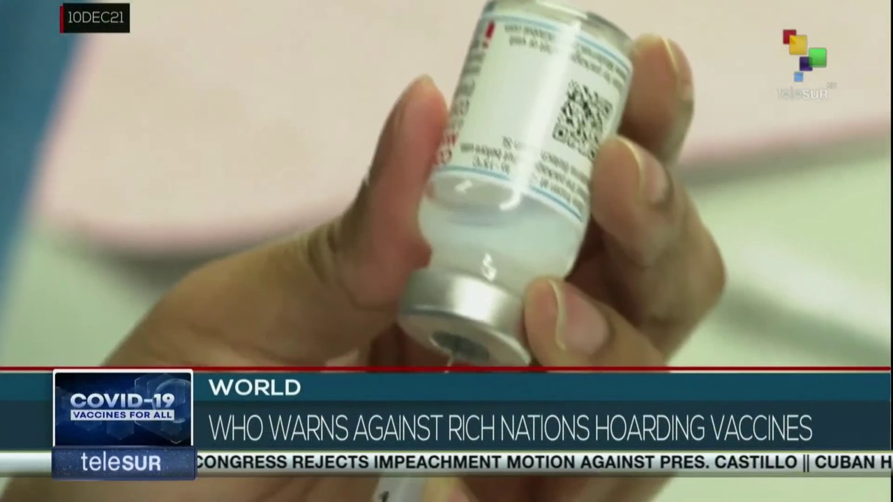 FTS 20:30 10-12: W.H.O. warns against rich nations hoarding vaccines
