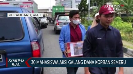 30 Mahasiswa Aksi Galang Dana Korban Semeru
