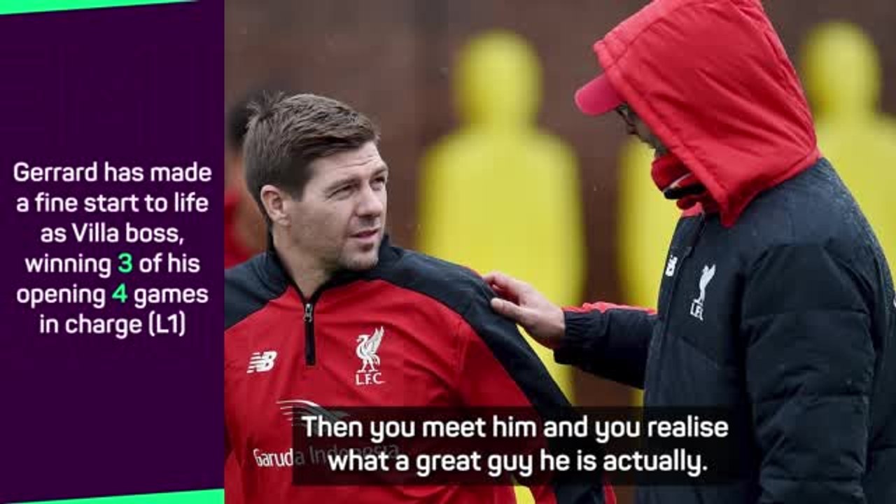 Gerrard's Anfield return 'will be strange' - Klopp
