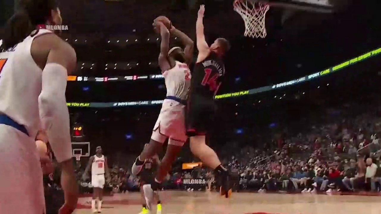 Svi Mykhailiuk just has the block of the year on a Mitchell Robinson dunk 