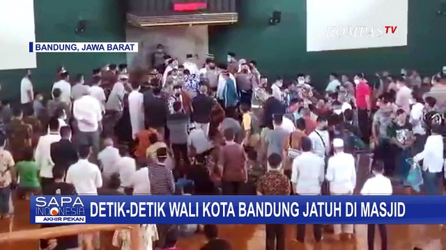 Detik-detik Wali Kota Bandung Oded M Danial Jatuh saat Hendak Khotbah Jumat