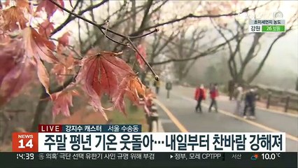 [날씨] 주말 큰 추위 없어…대부분 지역 공기질 '나쁨'