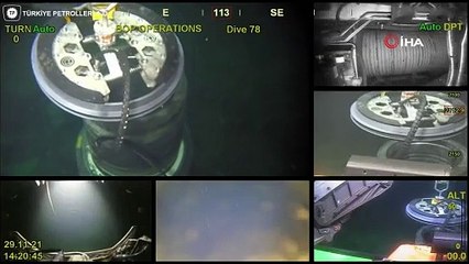 TPAO, Türkali-1'de deniz tabanında yapılan çalışmalardan görüntüleri paylaştı