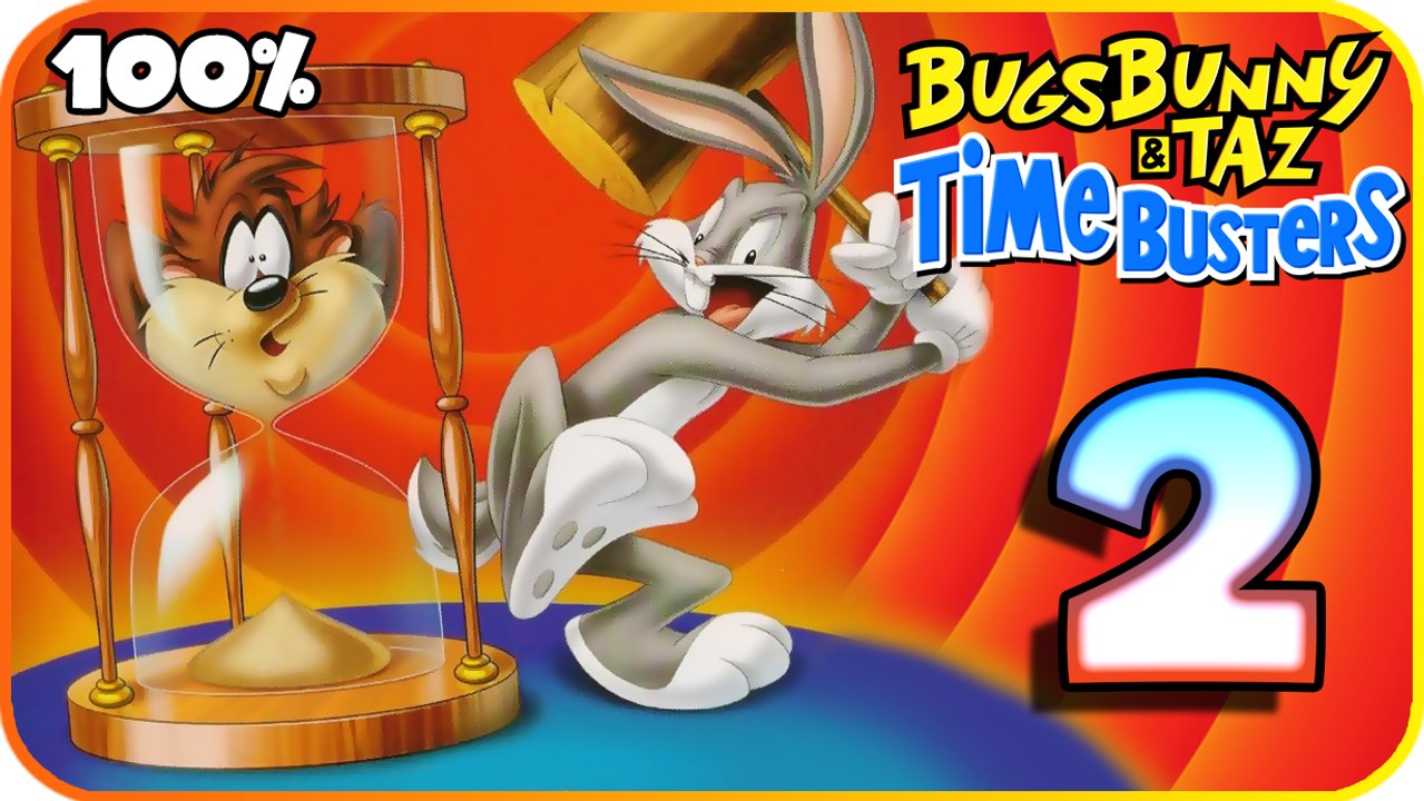 Bugs Bunny & Taz: Time Busters Walkthrough Part 2 (PS1) 100% Aztec Era - Golden City
