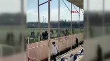 Futbol sahası savaş alanına döndü!