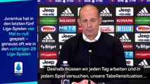Allegri: “Juventus ist momentan wie ein Osterei”