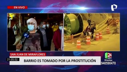 SJM: vecinos protestan contra meretrices que se apropiaron de las calles