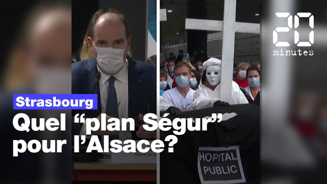 Alsace : Jean Castex rencontre des soignants à l’hôpital de Strasbourg, très endetté, et annonce des aides