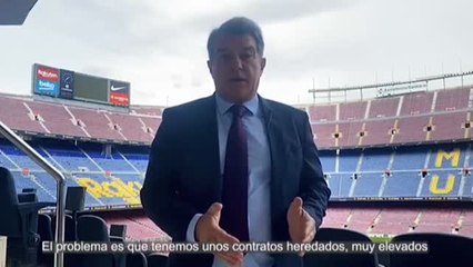 Laporta dice estar "esforzándose al máximo" para mejorar el primer equipo en el mercado de invierno