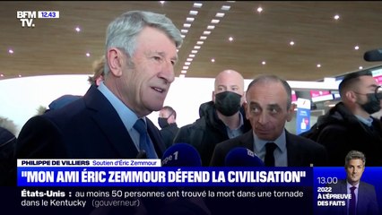Éric Zemmour: pour Philippe de Villiers, "ce qu'il défend, c'est ce pour quoi je vis"