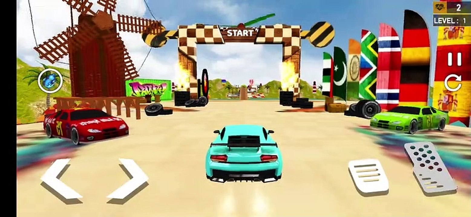 Crazy Car Stunts - Mega Ramp _ Android Gameplay