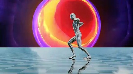 Copyright free human body dancing video