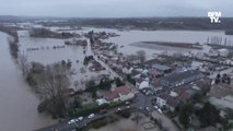 Les inondations dans le sud-ouest filmées par drone