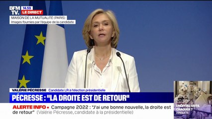 Valérie Pécresse: "Il n'est pas question de laisser l'avenir de la France entre les mains de l'immobilisme ni de l'extrémisme"
