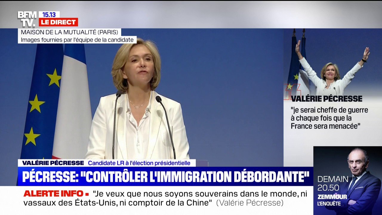 Valérie Pécresse "veut retrouver le contrôle d'une immigration débordante"