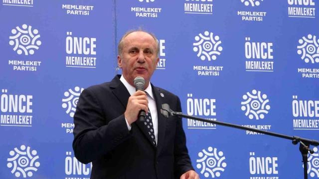 Memleket Partisi Genel Başkanı İnce eski partisi CHP'ye sert sözlerle yüklendi