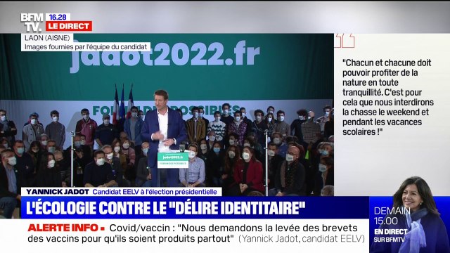 Yannick Jadot souhaite faire de la lutte pour les droits des femmes une priorité de tous les instants
