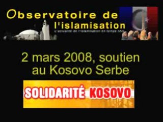 Manifestation pour le Kosovo Serbe à Paris
