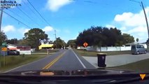 Driver blows through stop sign. — AUBURNDALE, FL | Car Accident | Caught On Dashcam | Close Call | Footage Show
