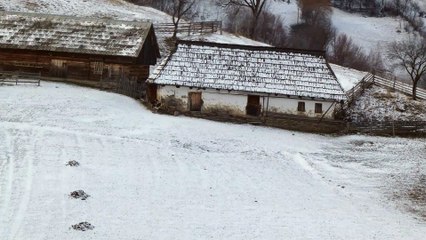 Old wooden house in Romania, Transylvania