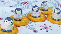 【かわいいメレンゲクッキー】赤ちゃんペンギン／どうぶつ【Meringue Cookies 】Baby Penguins 머랭쿠키 馬糖林