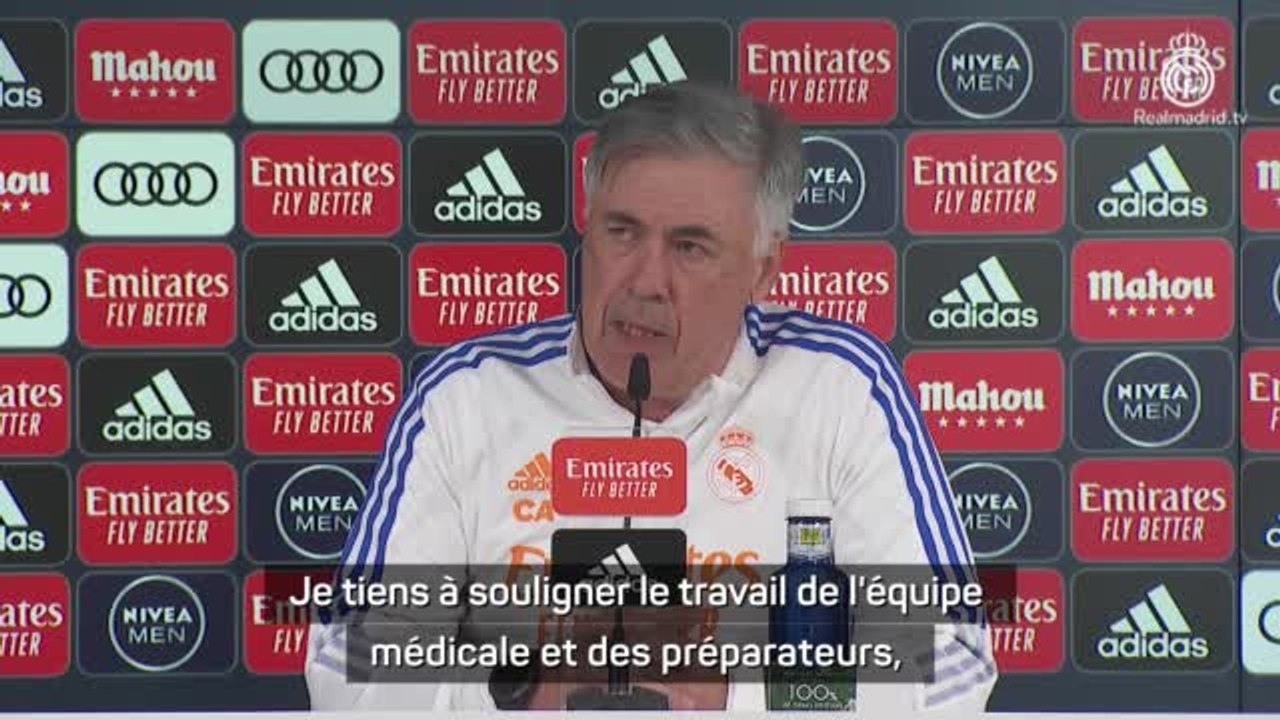 17e j. - Ancelotti : “Benzema et Bale prêts à jouer" contre l'Atletico Madrid