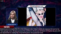 Madonna puts on wacky filter to SLAM 50 Cent for his 'fake apology' after he made fun of her r - 1br