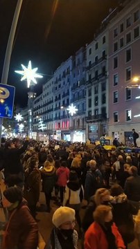Manifestación contra la dictadura sanitaria de Barcelona.