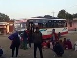 Bus went to Jaipur rally, passengers had to get down mid-way
