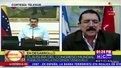 “Mel” Zelaya participó en Clausura del Congreso Mundial de Pueblos por La Paz