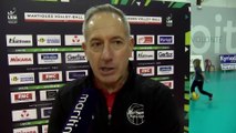 Interview maritima: le coach de Martigues Volley Christophe Charroux après la défaite face à Avignon