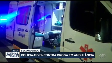 Já tinha visto cocaína na ambulância? Foi o que a polícia mineira pegou durante uma blitz!