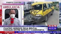 Brutal accidente vial deja varias personas heridas en Puerto Cortés
